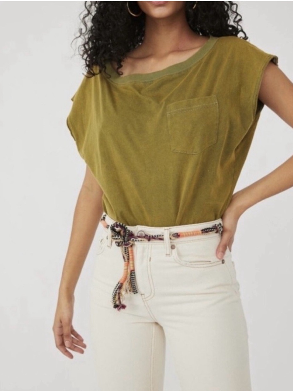 Free People Green Road Trip Bodysuit